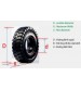 Lốp đặc 23x9-10 PIO THÁI LAN