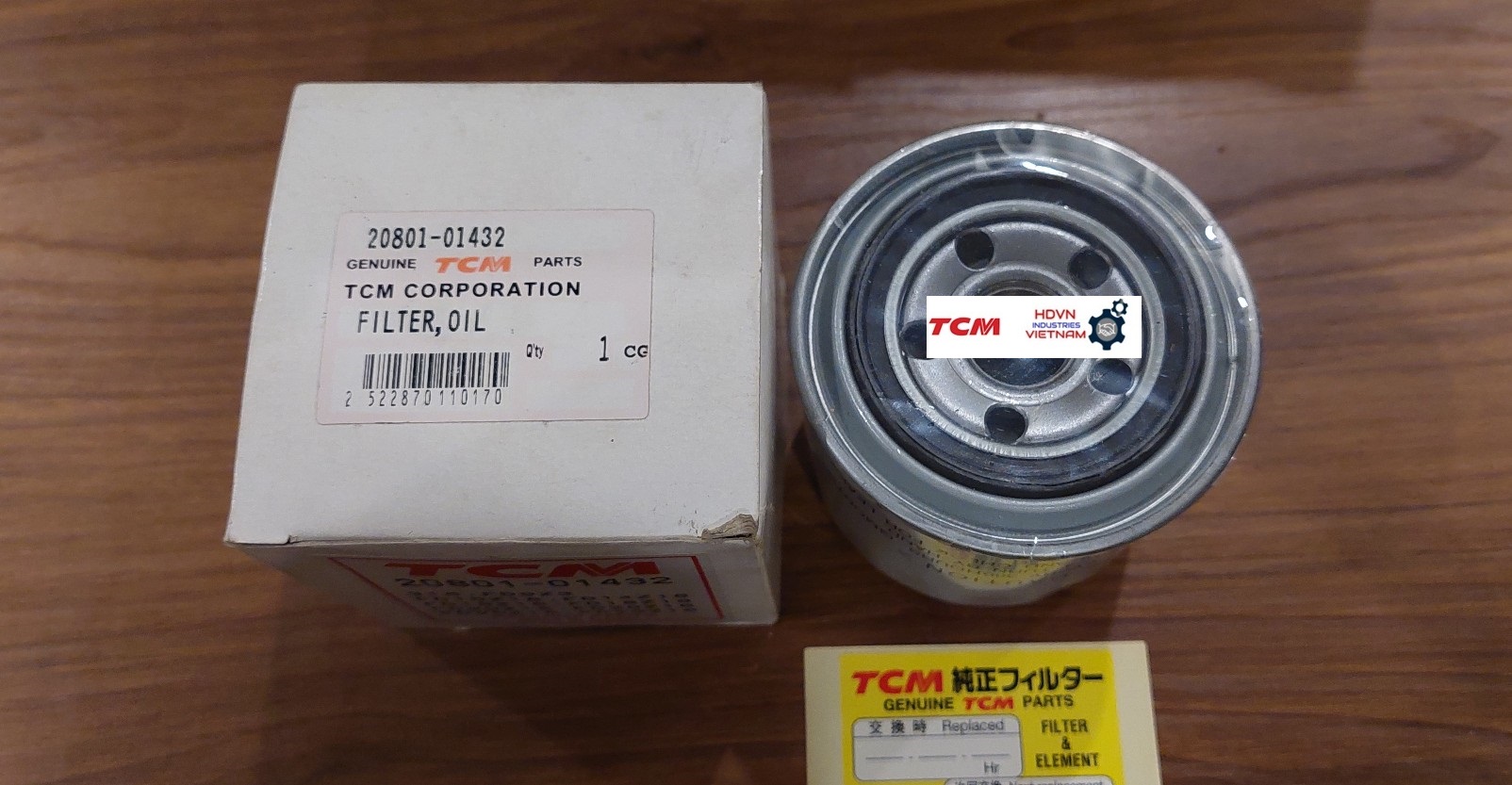 Lọc nhớt động cơ 20801-01432 xe nâng TCM